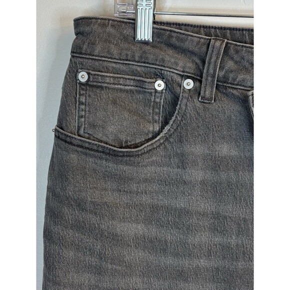 MADEWELL Curvy 90s Straight Jeans Women Petite 31P Gray Crossover Waist Denim - Picture 7 of 15